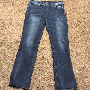 Women’s silver jeans